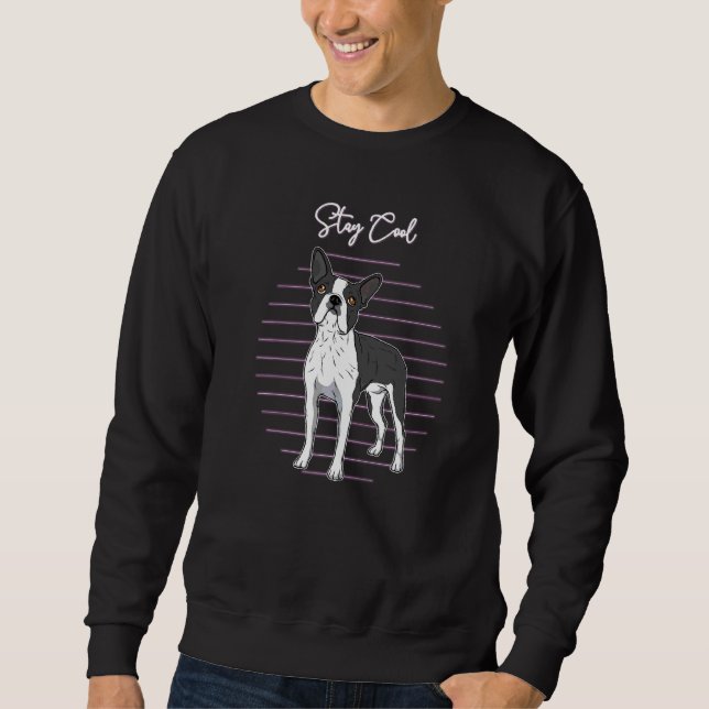 Moletom Boston Terrier Dog Vintage 1 (Frente)