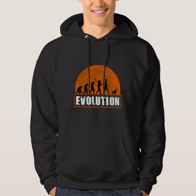 Moletom Boston Terrier Funny Human Evolution (Frente)