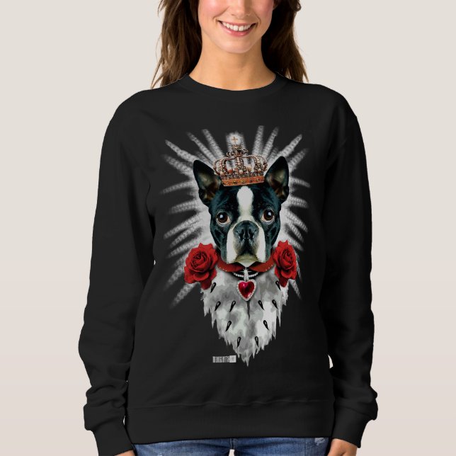 Moletom Boston Terrier King Crown Royal Fed (Frente)