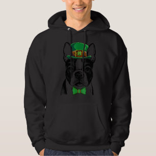 Moletom Boston Terrier Leprechaun Rua Patrick Day Irish