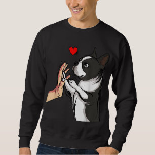 Moletom Boston Terrier Love Bostie Dog Mãe Meninas Engraça