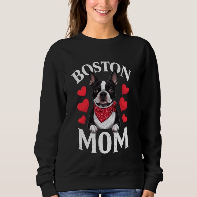 Moletom Boston Terrier Mãe, Cachorro Mãe (Frente)