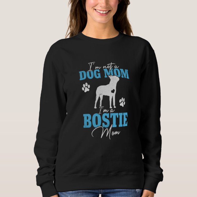 Moletom Boston Terrier Mom Dog  for Women Mother's Day (Frente)