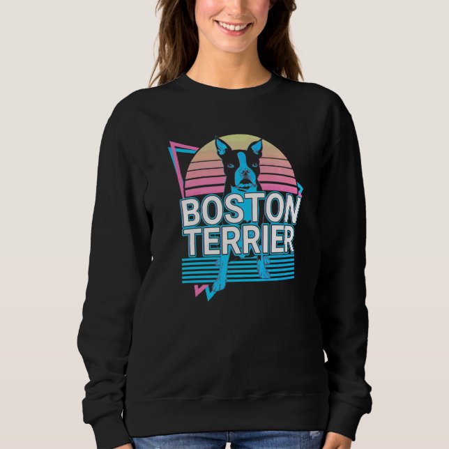 Moletom Boston Terrier Retro   (Frente)