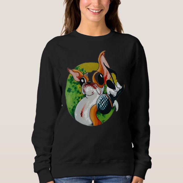 Moletom Boston Terrier Vai Largar O Microfone (Frente)