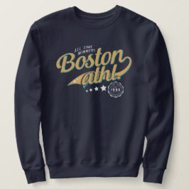 Moletom Boston Varsity College Style Arched Text