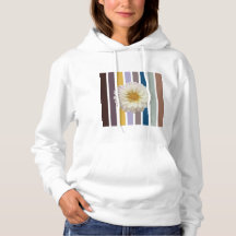 Botanical Stripe Bloom Hoodie for Women
