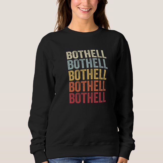 Moletom Bothell Washington Bothell WA Retro Vintage Text (Frente)