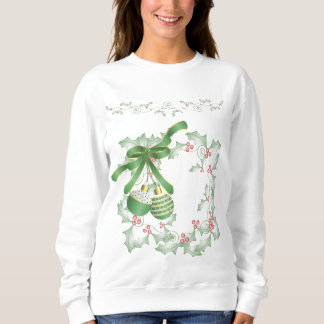 Moletom Boughes of Holly Light Green Pink