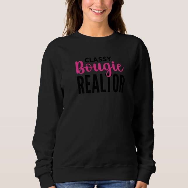 Moletom Bougie Black Realtor Funny Real Estate Premium (Frente)