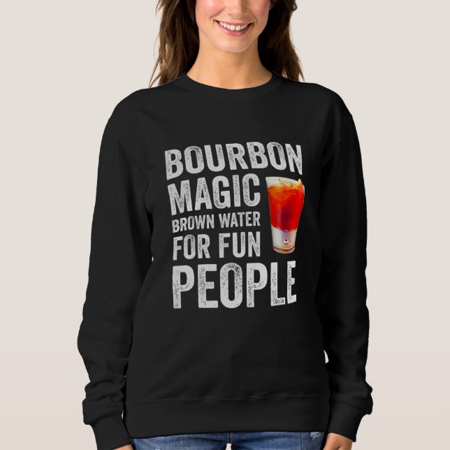 Moletom Bourbon Definition Magic Brown Water For Fun Peopl (Frente)