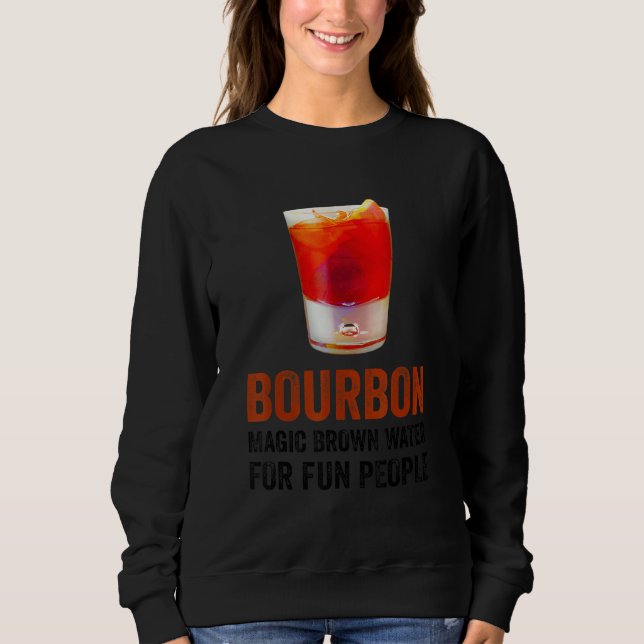 Moletom Bourbon Definition Magic Brown Water For Fun Peopl (Frente)