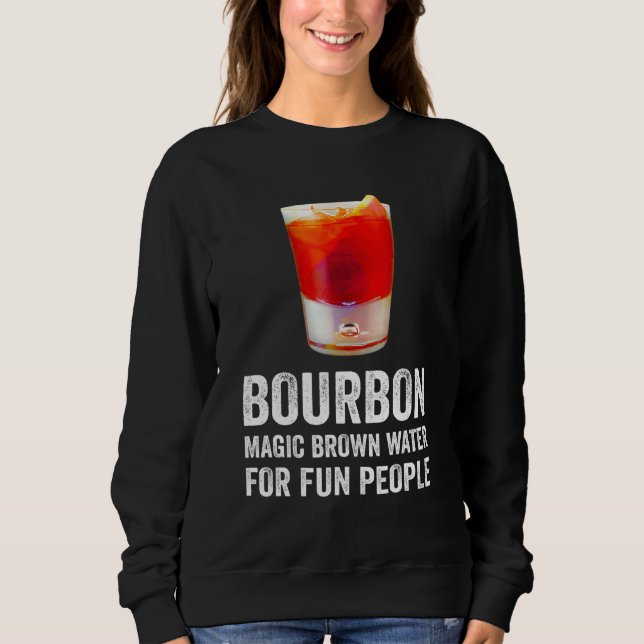 Moletom Bourbon Definition Magic Brown Water For Fun Peopl (Frente)