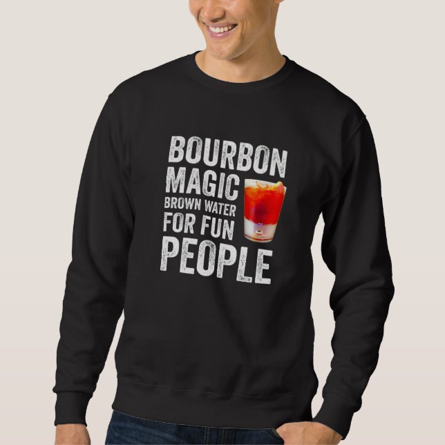 Moletom Bourbon Definition Magic Brown Water For Fun Peopl (Frente)