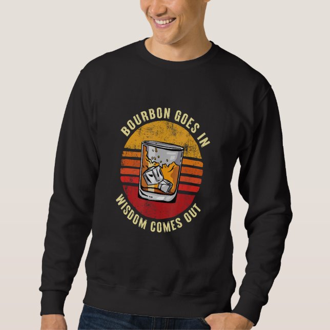 Moletom Bourbon Entra Sabedoria Sai Bebedor de Bourbon  (Frente)