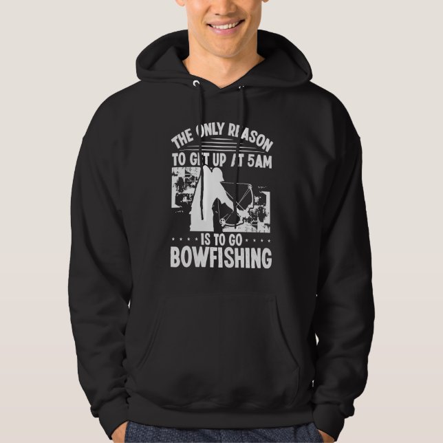Moletom Bowhunter Get up early Bowfishing Bowfisher Archer (Frente)