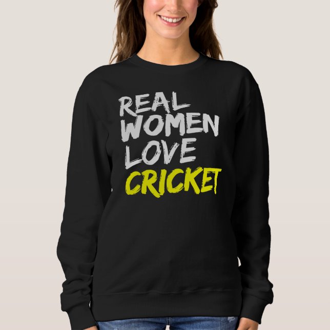 Moletom Bowler Batsman Game Team Real Women Love C (Frente)