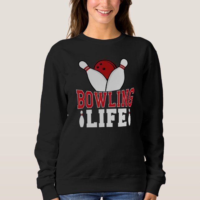 Moletom Bowler do Jogo da Vida da boliche (Frente)