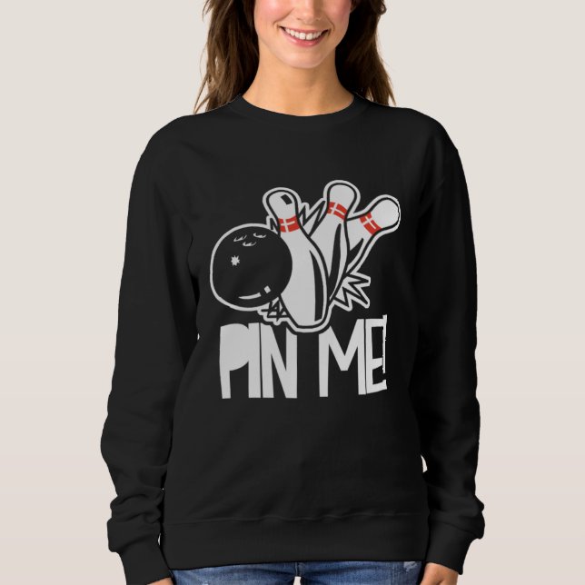Moletom Bowling  Bowler Sport  Bowling Coach Bowling Pins  (Frente)
