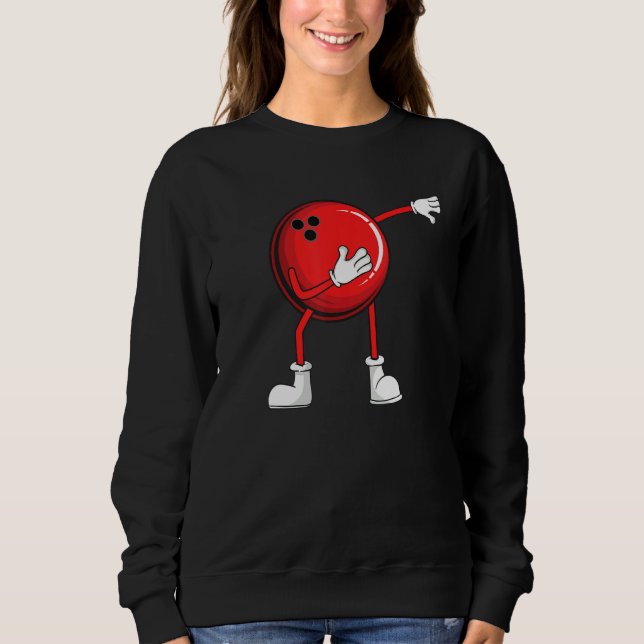 Moletom Bowling Dabbing Ball Men Women Kids Youth Mom Alle (Frente)