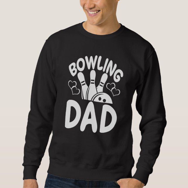 Moletom Bowling Dad Players  Women Game  Daddy (Frente)
