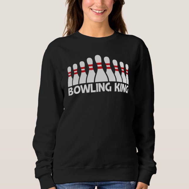 Moletom Bowling For Men Dad Boys Spare Ball Game League (Frente)