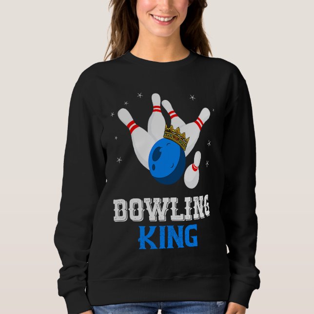 Moletom Bowling King Crown Bowler Bowling Team Strike Bowl (Frente)