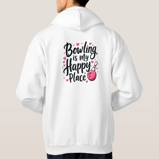 Moletom Bowling Lover Cute Retro Aesthetic Sports Design (Verso)