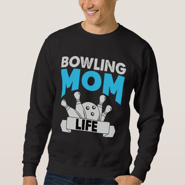 Moletom Bowling Mom Life Motheru2019s Day (Frente)