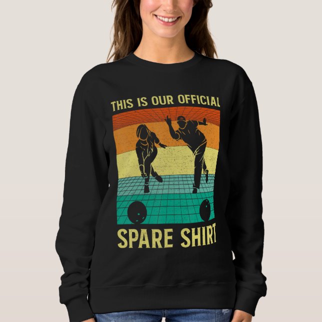 Moletom Bowling Team Bowling Group Ball Pin Spare Bowling  (Frente)