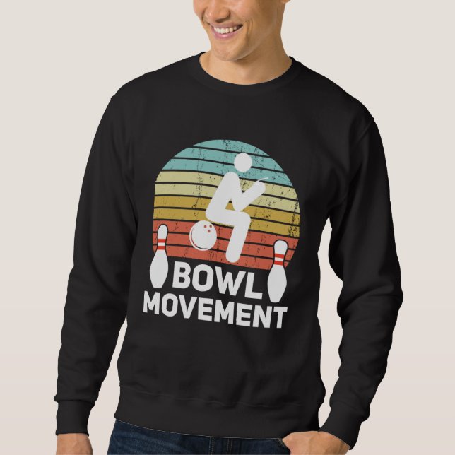 Moletom Bowlmovement  Bowling Pun Bowler Joke Humor (Frente)