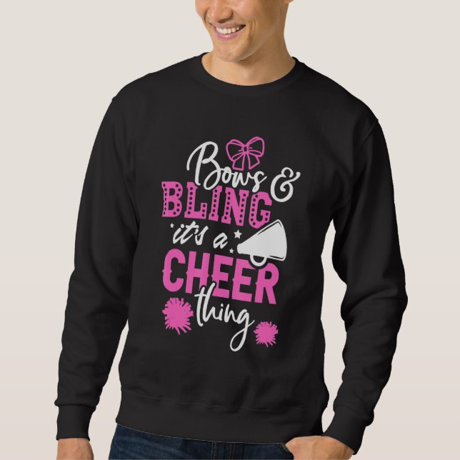 Moletom Bows & Bling It's A Cheer Thing Cheerleading Cheer (Frente)