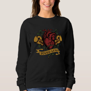 Moletom Boxe Amor Verdadeiro Coração Tatuagem Flash Forte 