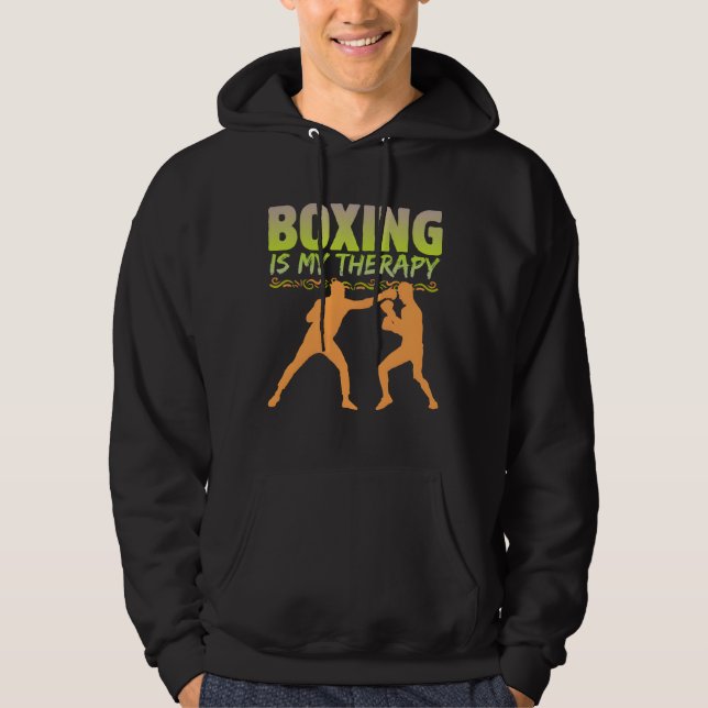 Moletom boxe é minha terapia (Frente)