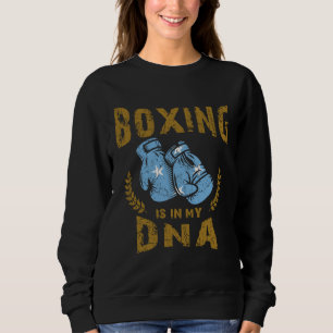 Moletom Boxe está no meu D N A Bandeira da Micronésia Luva