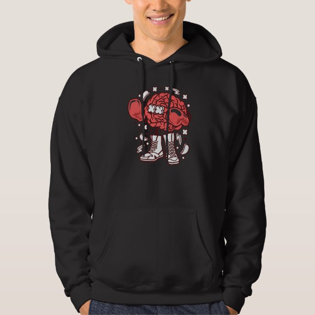 Moletom Boxer Brain Fighter Boxing Com Luvas E Calçados M (Frente)