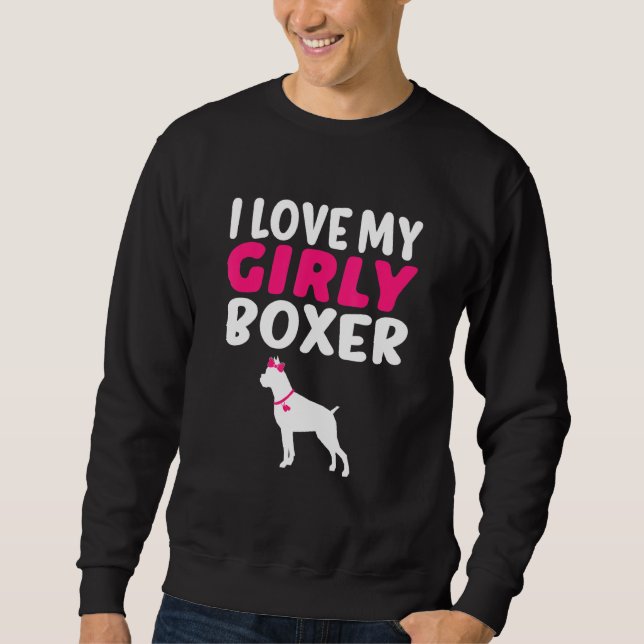 Moletom Boxer Canine Pet Girl Dog Sexo De Pup Revela Bela (Frente)