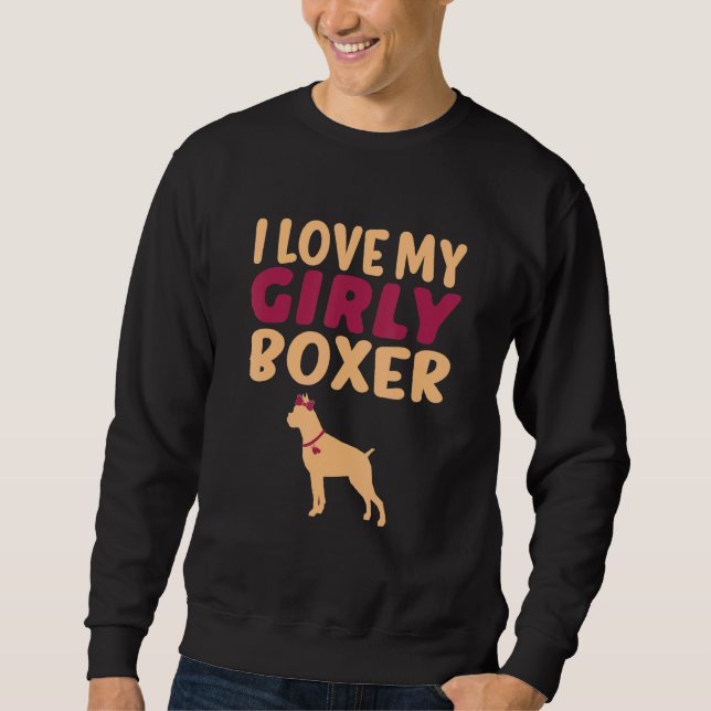 Moletom Boxer Canine Pet Girl Dog Sexo De Pup Revela Bela (Frente)