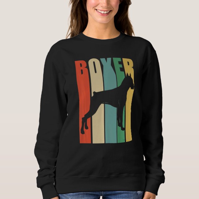 Moletom Boxer Dog Boxer Retro (Frente)