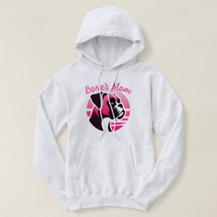 Moletom Boxer Dog Mãe em Rosa