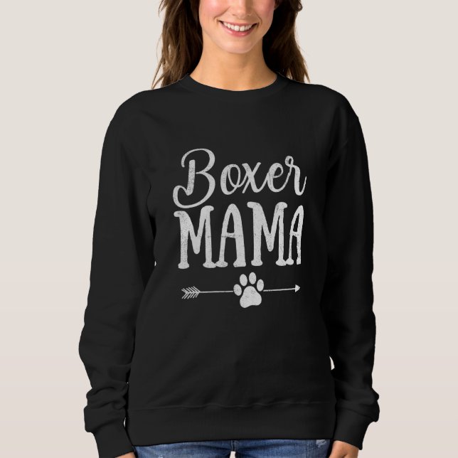 Moletom Boxer Mama Boxer Proprietário Boxer Cachorro Mãe (Frente)