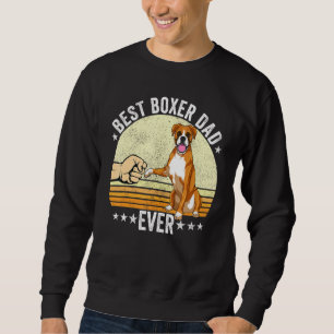 Moletom Boxer Pai Cachorro Cachorro Roupa Retro Sunset Par