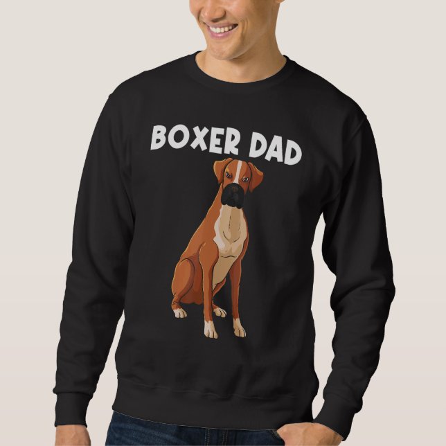 Moletom Boxer Para Pai Padre Boxer Cachorro Pet (Frente)