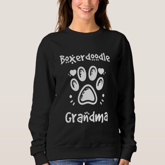 Moletom Boxerdoodle Avó Mistura de Boxer com Poodle Grandd (Frente)