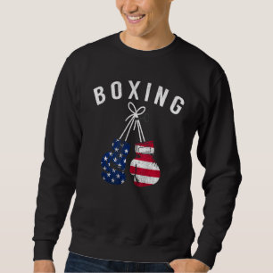 Moletom Boxin Para Ele Pai Men Box Luvas American Flag U