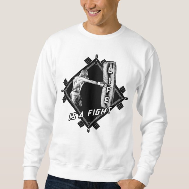 Moletom Boxing Cote Life é uma Luta de Homens (Frente)