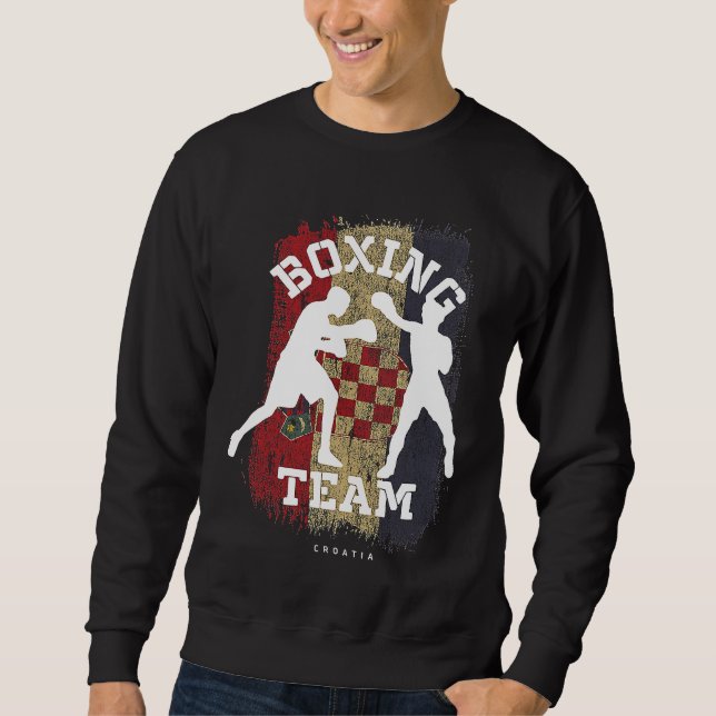 Moletom Boxing Croatia Combat Sports Fighter Boxing (Frente)