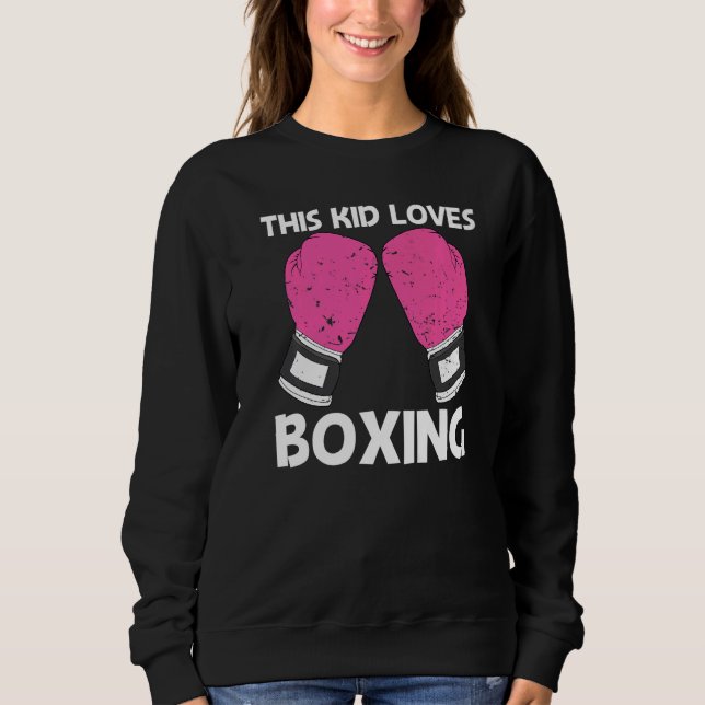 Moletom Boxing Para Crianças Boxer Sparring Match (Frente)