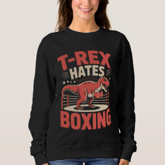 Moletom Boxing T-Rex Dinosaur T-Rex Hates Boxing