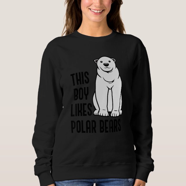 Moletom Boy Likes Polar Bears Wildlife Expedition Nature (Frente)